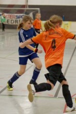 Blitzturnier 2020 - Die E-Mädchen im Spiel gegen die JSG Röbbelbach