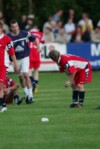 Das hatten sie sich anders vorgestellt: niedergeschlagene LSK-Spieler Foto: ar