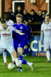 Daniel Hefele (vorne) wurde nach der Pause ins LSK-Mittelfeld eingewechselt. Stefan Wolk (hinten) spielte in der ersten Halbzeit auf der Sechs, nach der Pause Innenverteidiger.
Foto: HEIMSPIEL.media / Stefan Großmann
